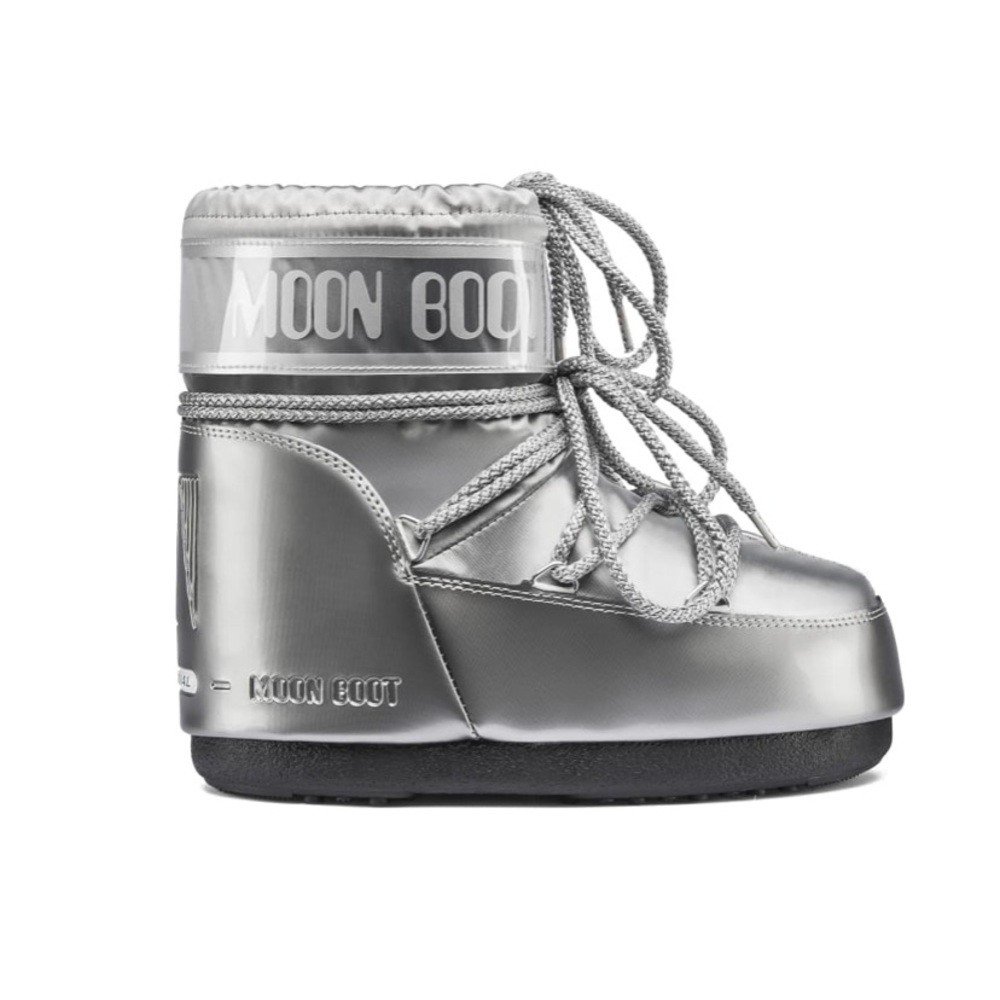 Moon Boot Classic Low Glance Silver